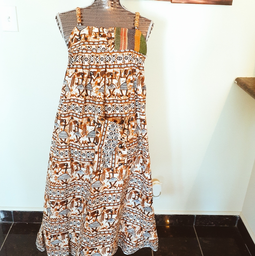 African print ,ankara, women dress, medium size,un